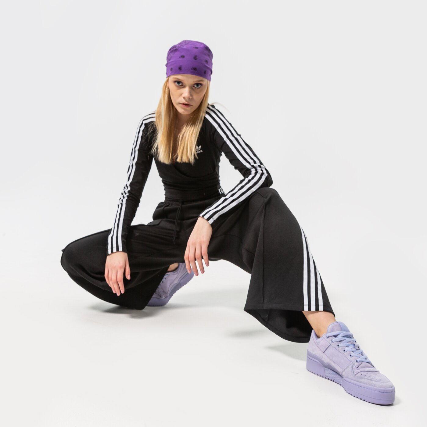 Дамски панталони ADIDAS ПАНТАЛОНИ RELAXED PANT PB gd2273 цвят черен