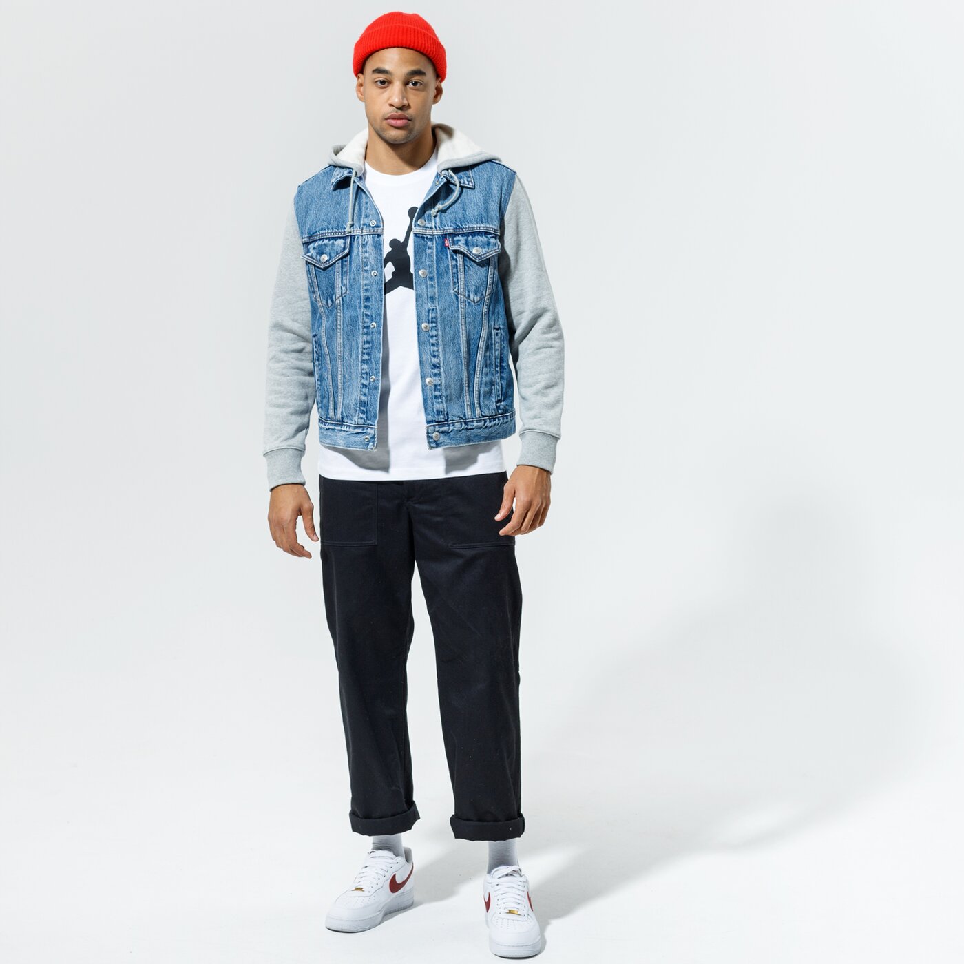 Мъжко преходно яке LEVI'S ЯКЕ HYBRID HOODIE V TRUCKER a06320000 цвят син