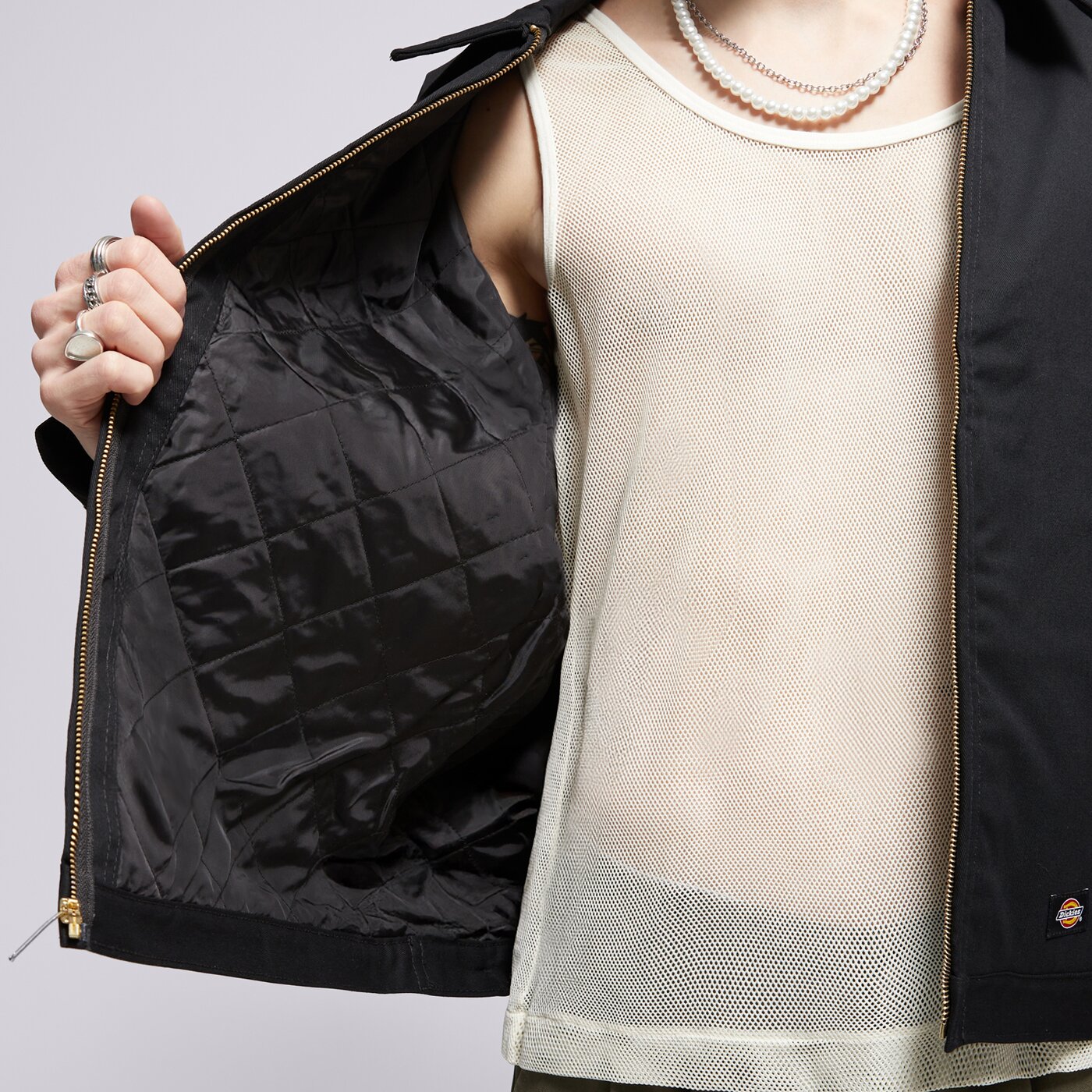 Мъжко преходно яке DICKIES ЯКЕ M LINED EISENHOWER JACKET REC dk0a4xk4blk1 цвят черен