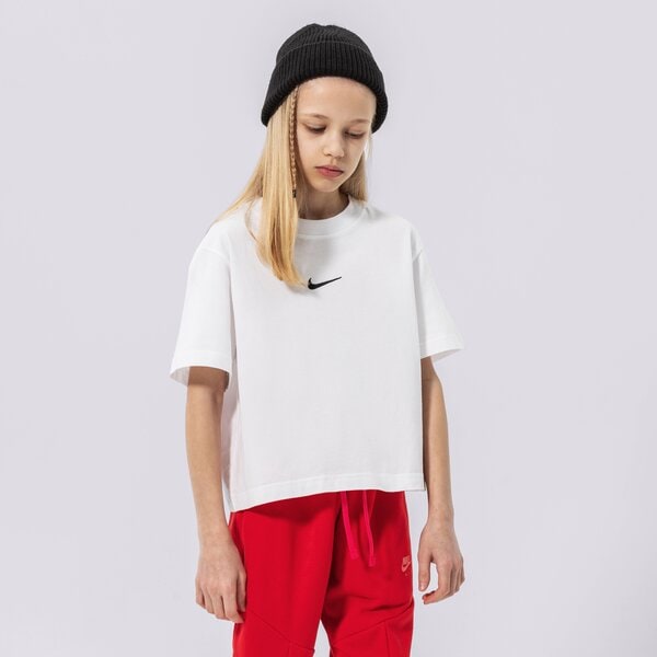Детска тениска NIKE GIRLS' ESSENTIAL BOXY ТЕНИСКА JUNIOR GIRL dh5750-100 цвят бял