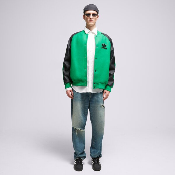 Мъжко преходно яке ADIDAS ЯКЕ SST VARSITY  hz0696 цвят зелен