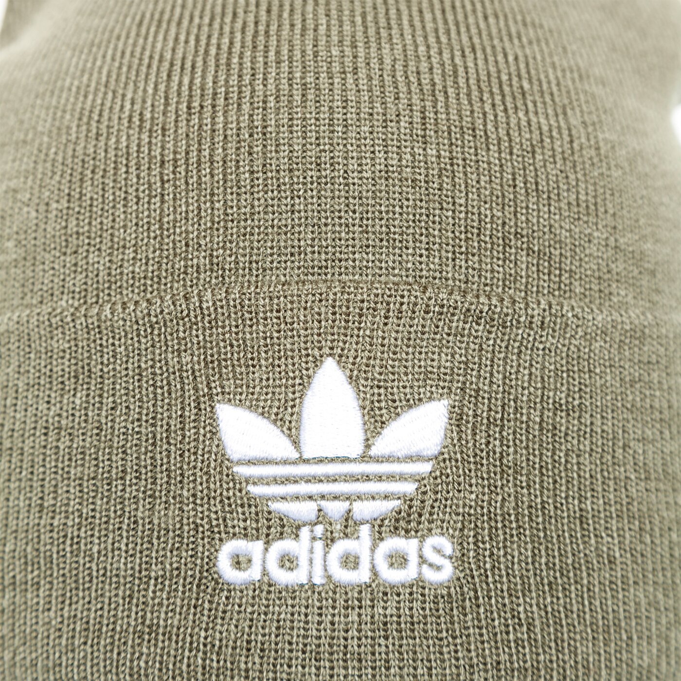 Дамска зимна шапка ADIDAS ЗИМНА ШАПКА AC BOBBLE KNIT gl7482 цвят каки