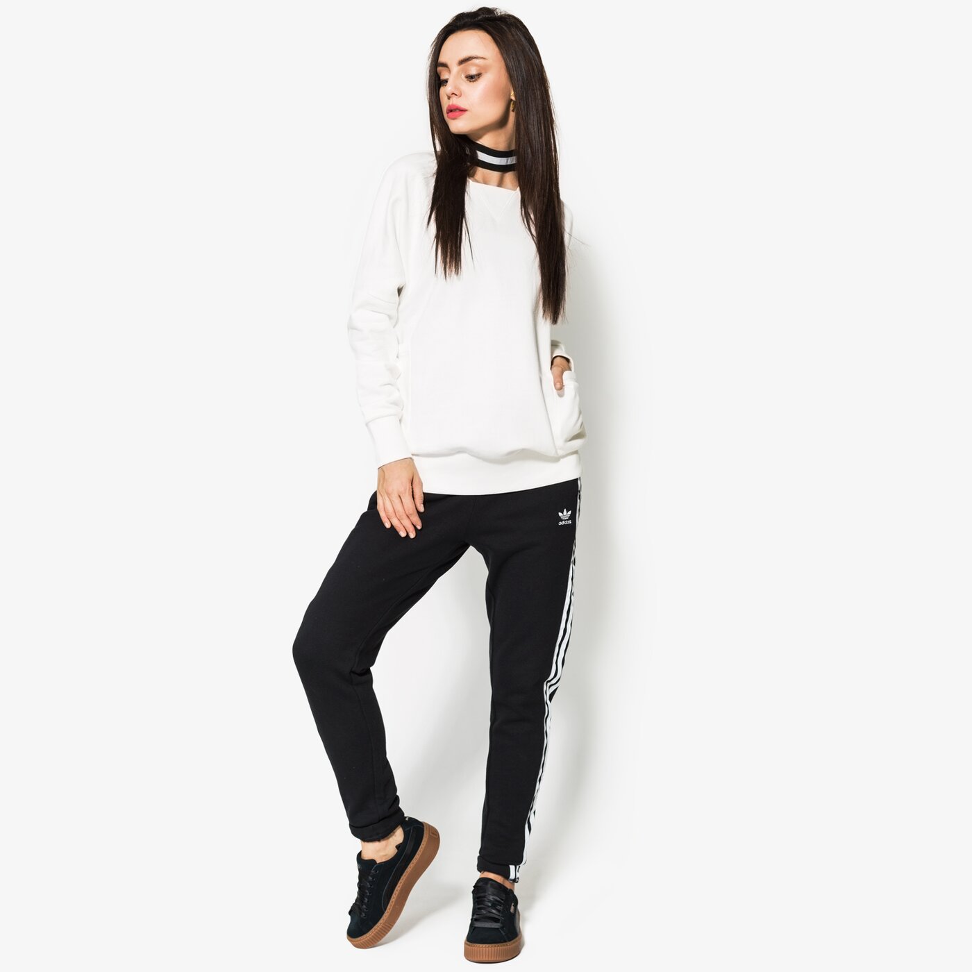 Дамски суичър CONFRONT СУИТЧЪР BRIER cf18bld09001 цвят бял