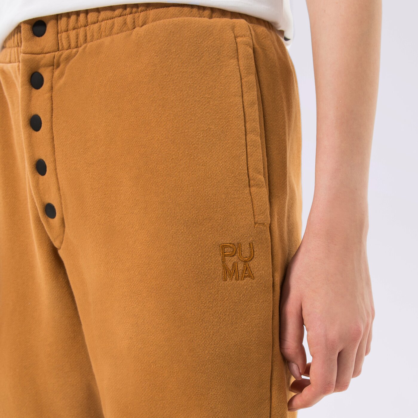 Дамски панталони PUMA ПАНТАЛОНИ PUMA INFUSE SWEATPANTS 535644-74 цвят горчица