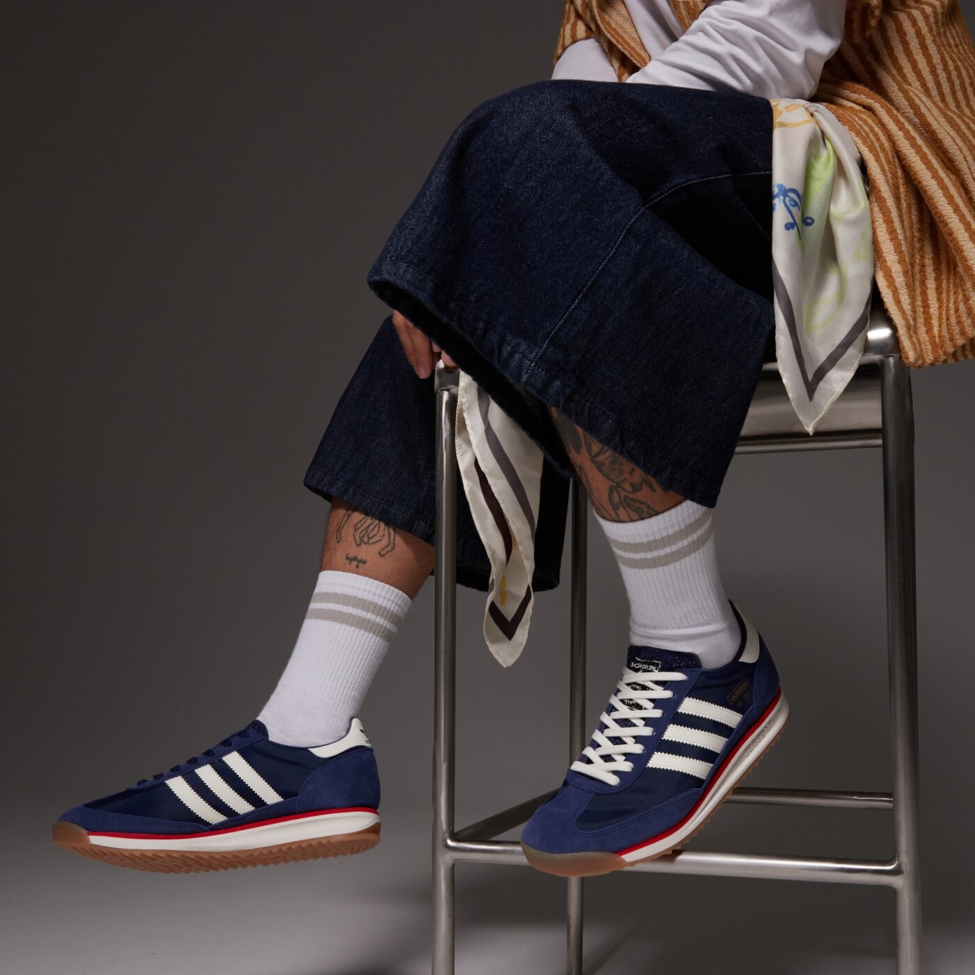 Мъжки маратонки ADIDAS SL 72  jr8789 цвят син