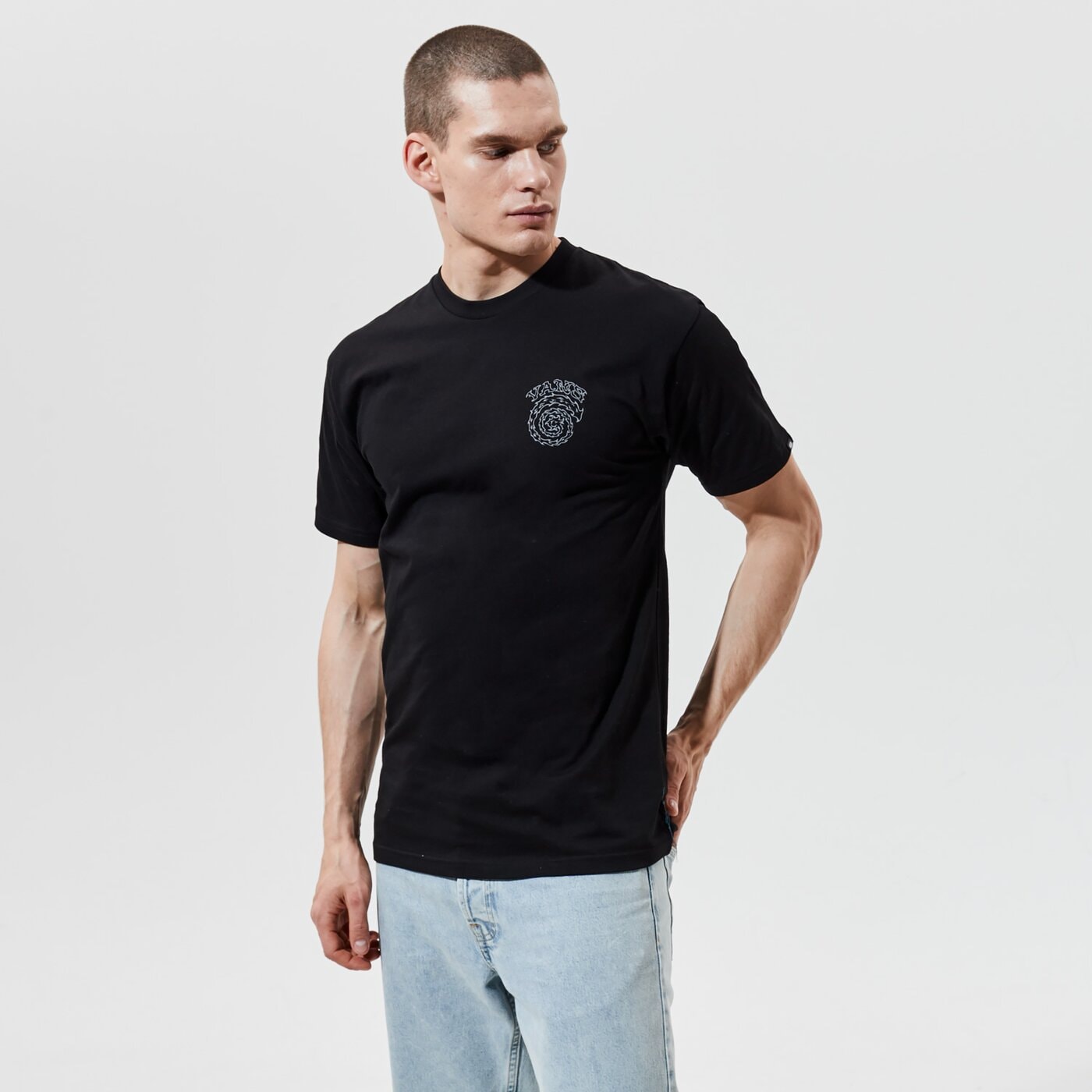 Мъжка тениска VANS ТЕНИСКА MN EL SOLE SS BLACK vn0a54cqblk1 цвят черен