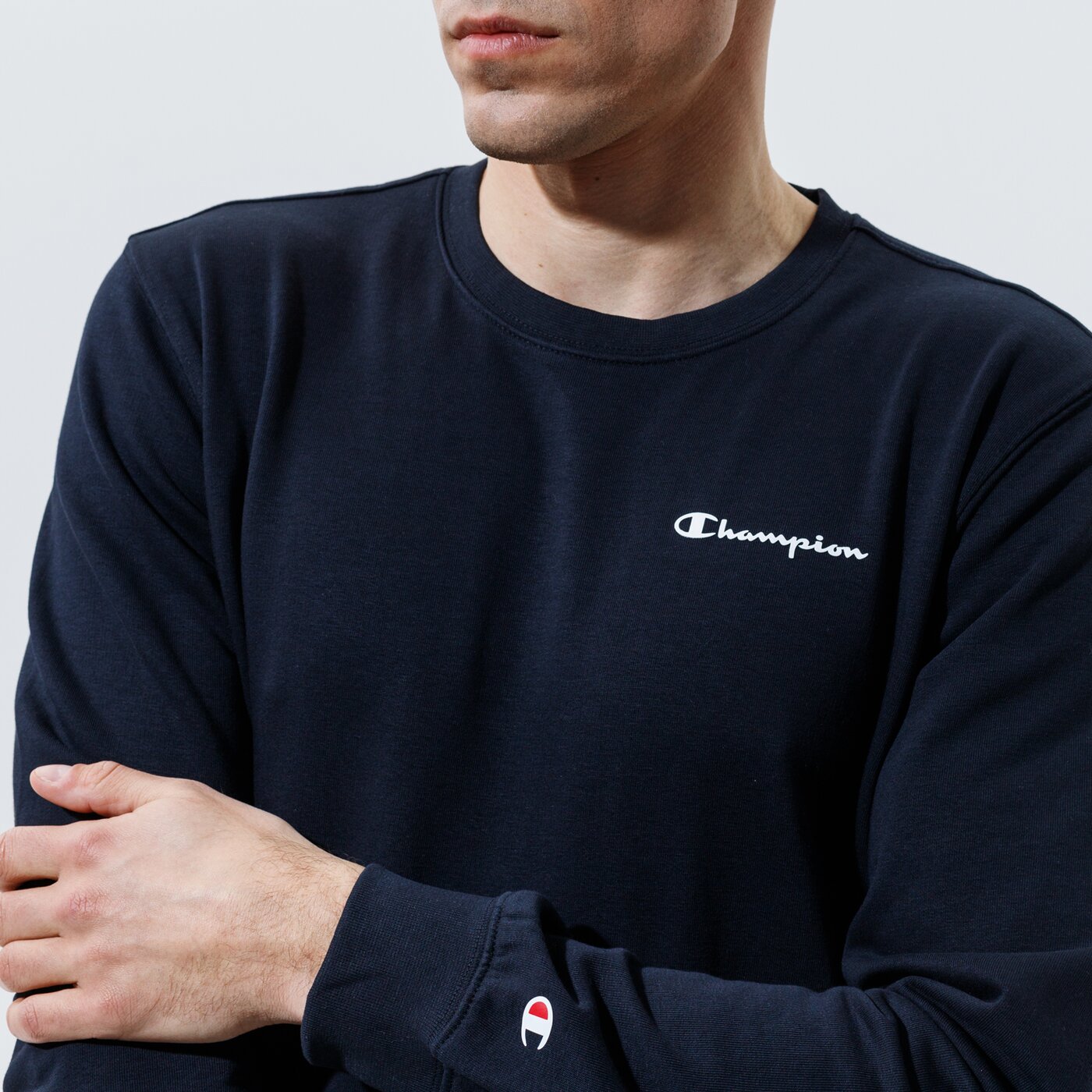Мъжки суичър CHAMPION СУИТЧЪР CREWNECK SWEATSHIRT 214151kk001 цвят черен