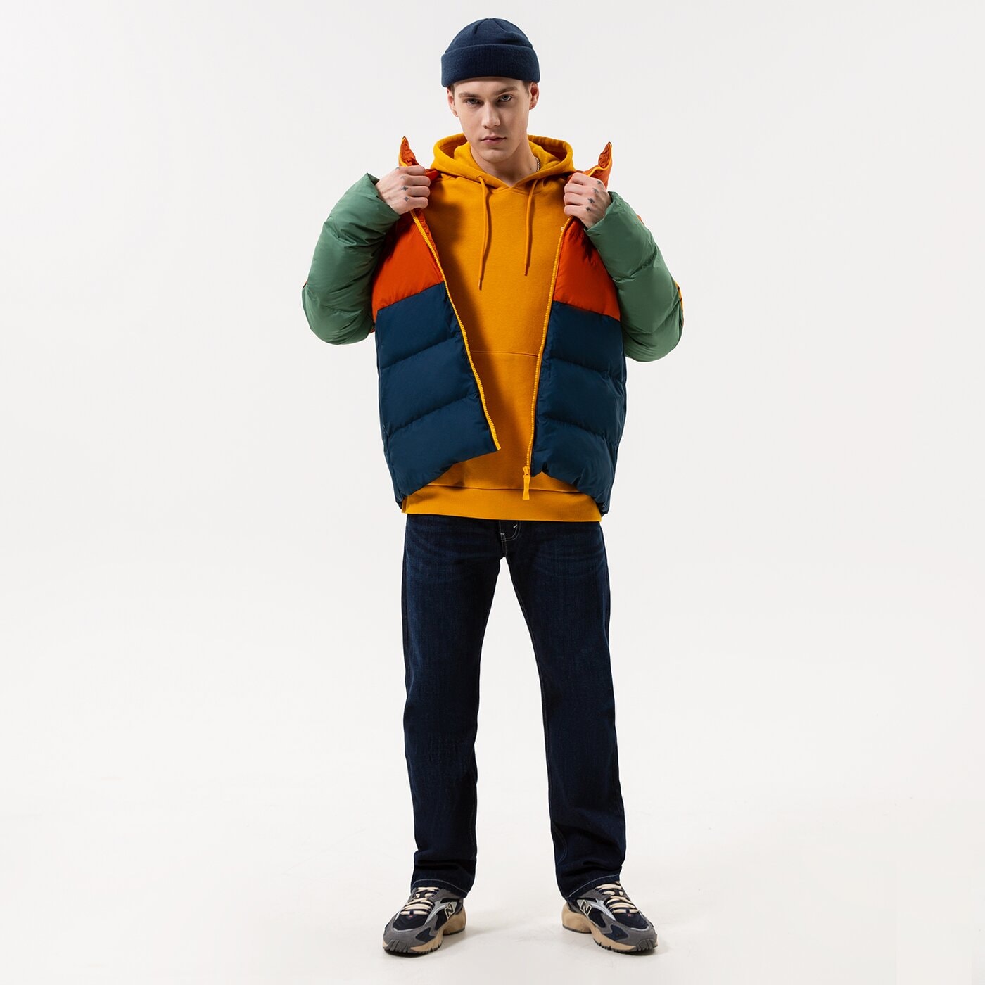 Мъжко зимно яке PUMA ЯКЕ ЗИМНО PUMA POWER HOODED DOWN PUFFER 849335 64 цвят тъмносин