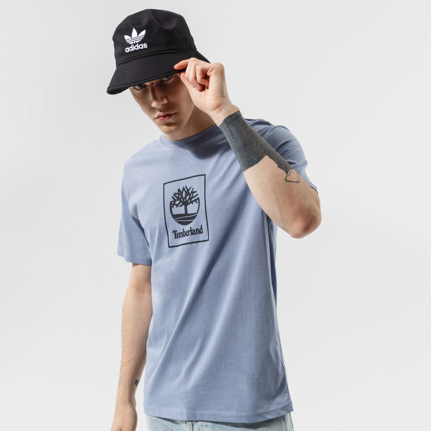 Мъжка тениска TIMBERLAND ТЕНИСКА TREE LOGO TEE TEMPEST tb0a5pjvca01 цвят син