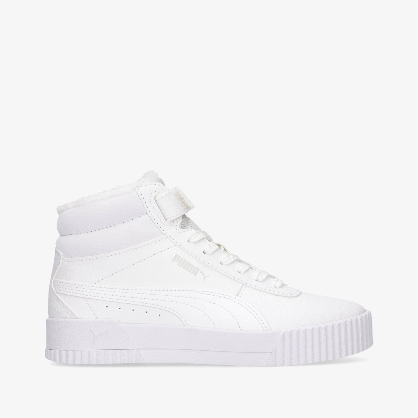 Детски маратонки PUMA CARINA MID FUR JR 30968303 цвят бял