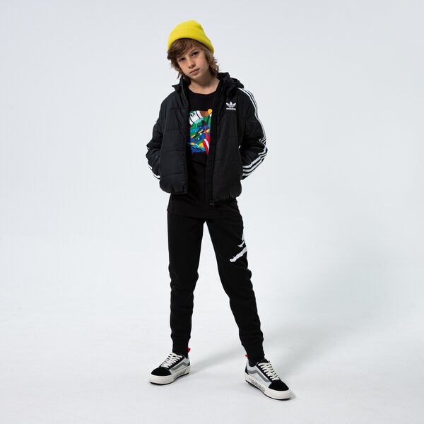 Детска преходно яке ADIDAS ЯКЕ ПУХЕН PADDED JACKET BOY h34564 цвят черен