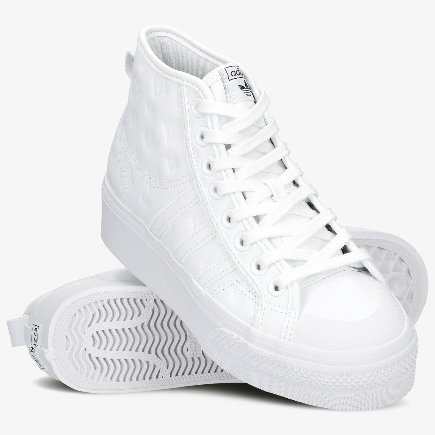 Дамски маратонки ADIDAS NIZZA PLATFORM MID W fy7602 цвят бял