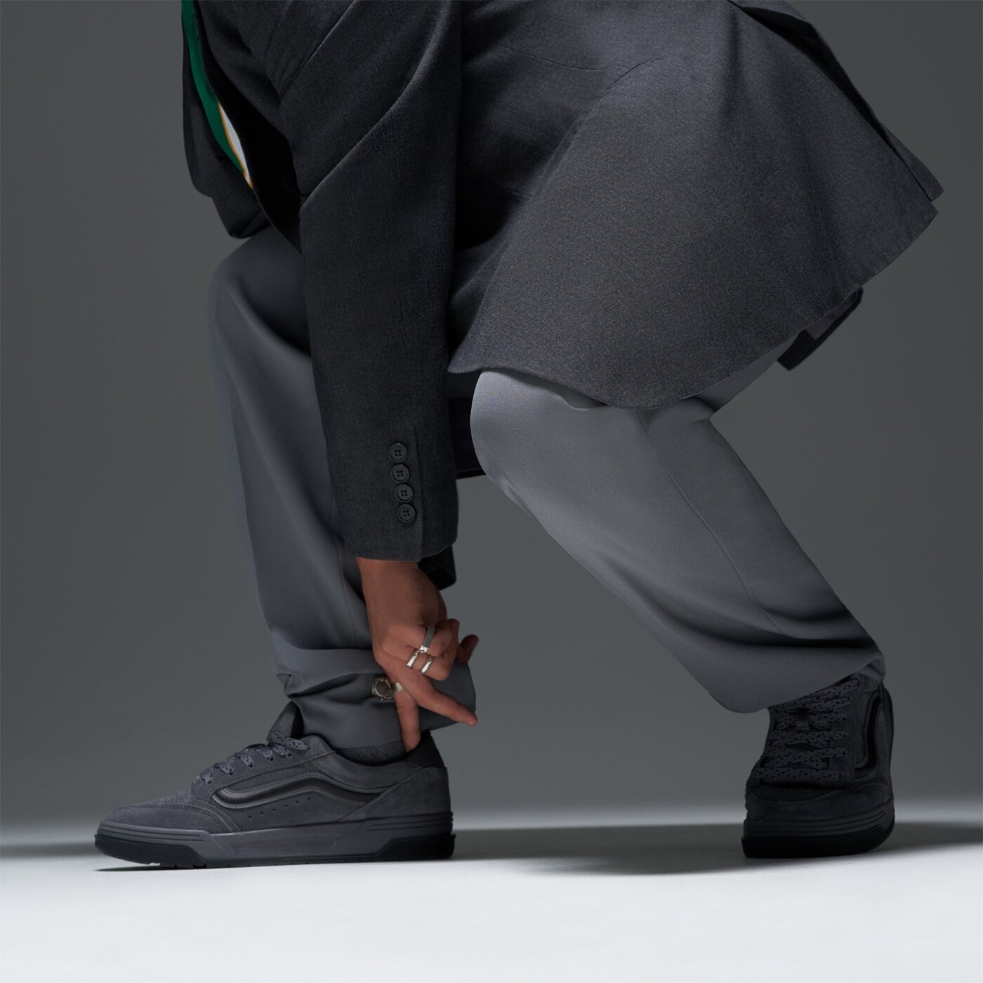 Мъжки маратонки VANS HYLANE vn000d26p wt1 цвят сив