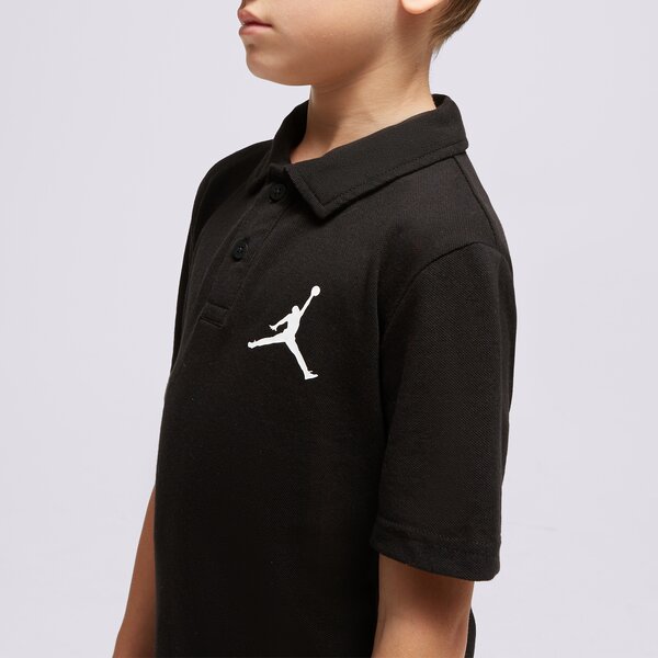 Детска тениска JORDAN ТЕНИСКА ТЕНИСКА ТИП ПОЛО JDB JUMPMAN ТЕНИСК BOY 95c217-023 цвят черен