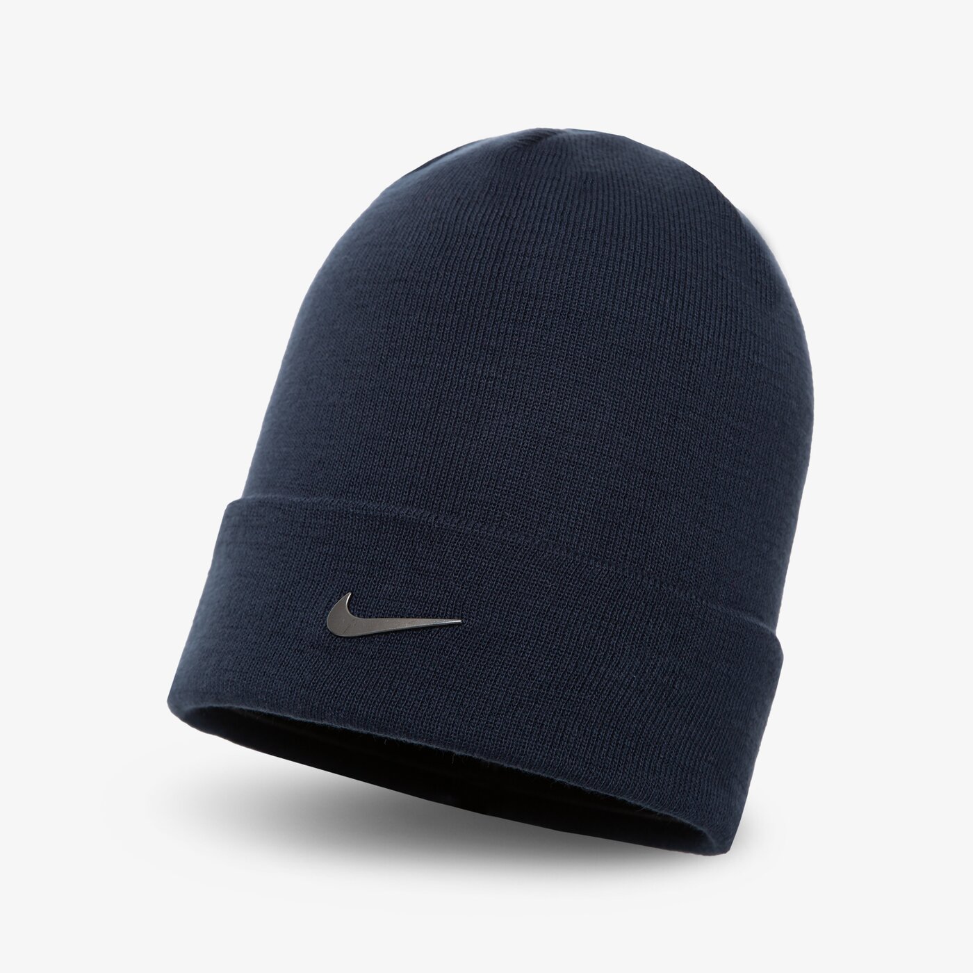 Дамска зимна шапка NIKE ЗИМНА ШАПКА U NSW BEANIE CUFFED SWOOSH cw6324-451 цвят тъмносин