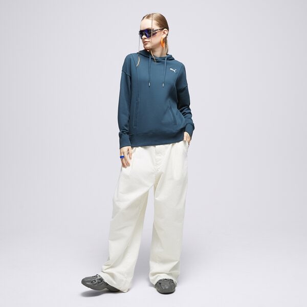 Дамски суичър PUMA СУИТЧЪР С КАЧУЛКА HER HOODIE TR 673110 16 цвят зелен