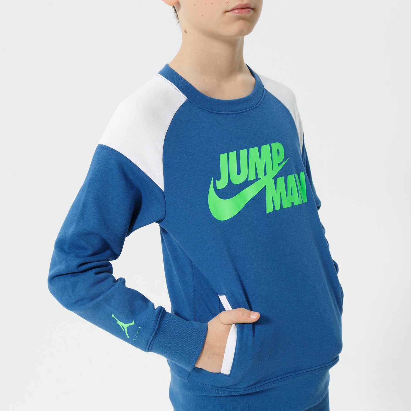 Детски суичър NIKE СУИТЧЪР С КАЧУЛКА B NSW HBR STMNT HOODED PO BOY dm8092-407 цвят син