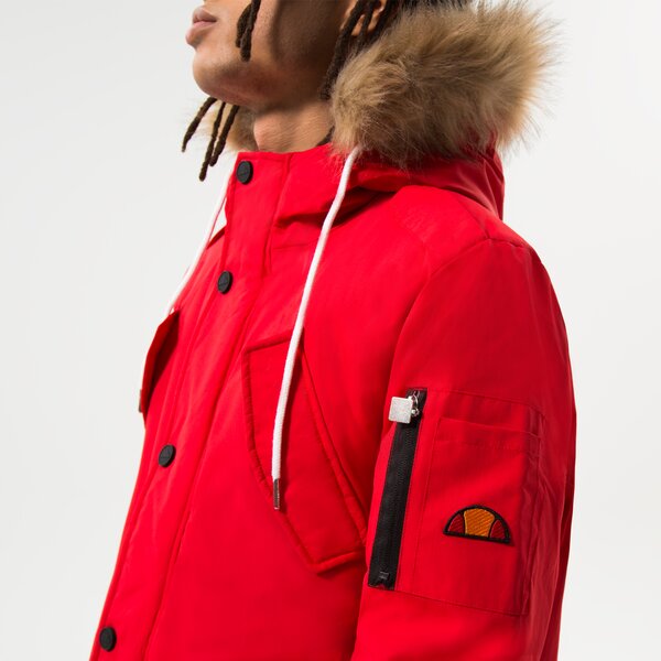 Мъжко зимно яке ELLESSE ЯКЕ ЗИМНО BLIZZARD PARKA JACKET RED shl03704823 цвят червен