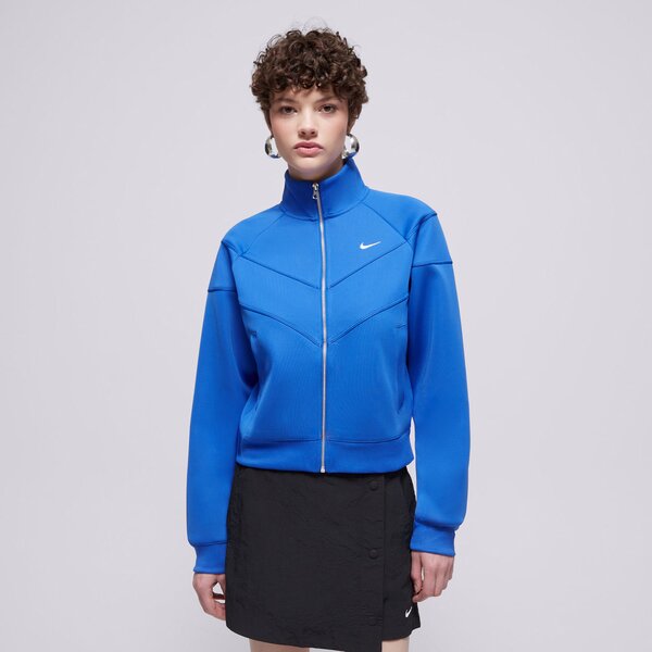 Дамски суичър NIKE СУИТЧЪР СЪС ЗАКОПЧАВАНЕ   NSW NK WR POLY KNIT JKT hj0975-405 цвят син