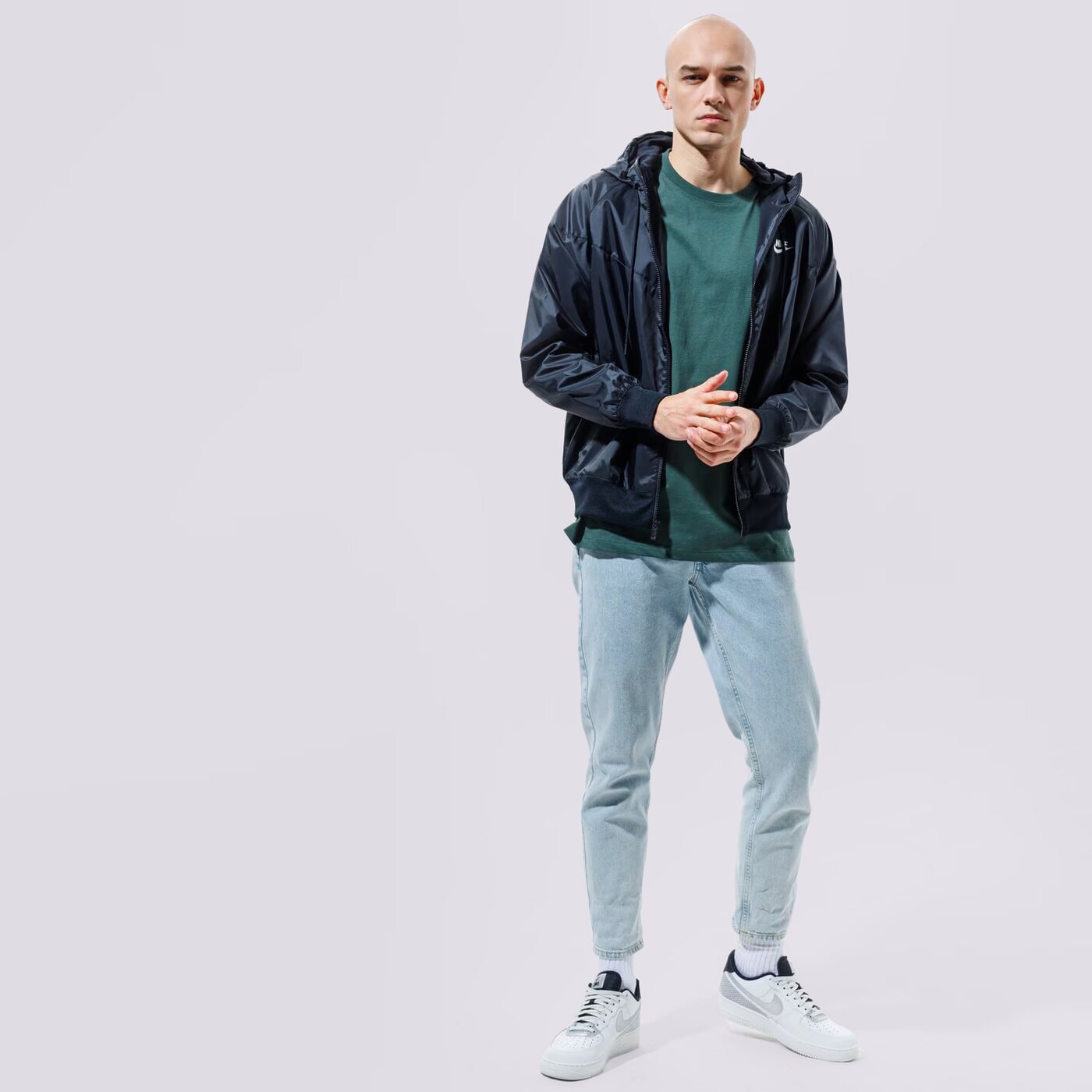 Мъжко преходно яке NIKE ЯКЕ SPORTSWEAR HERITAGE da0001-010 цвят черен