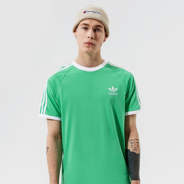 Мъжка тениска ADIDAS ТЕНИСКА 3-STRIPES TEE h37758 цвят зелен