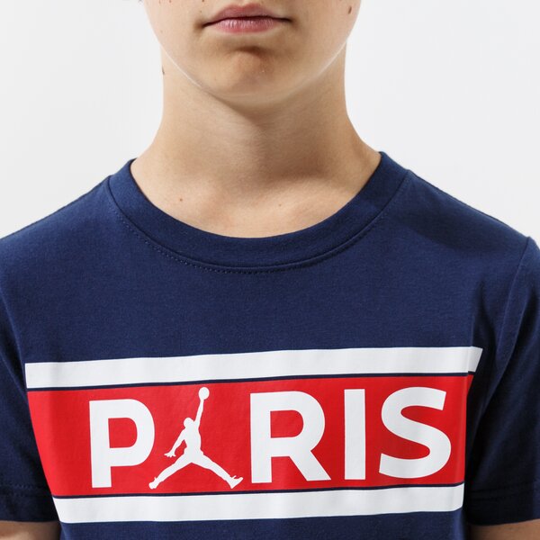 Детска тениска JORDAN ТЕНИСКА PSG BARS TEE GIRL 95a567-u90 цвят тъмносин