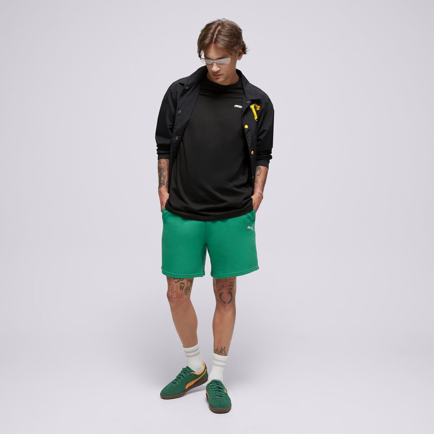 Мъжка тениска PROSTO  ТЕНИСКА LUCK kl251mtee1081 цвят черен