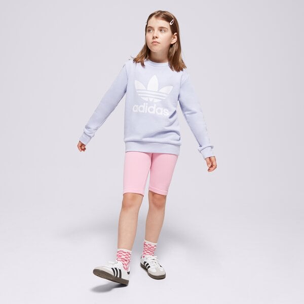 Детски суичър ADIDAS СУИТЧЪР TREFOIL CREW GIRL in8428 цвят виолетов