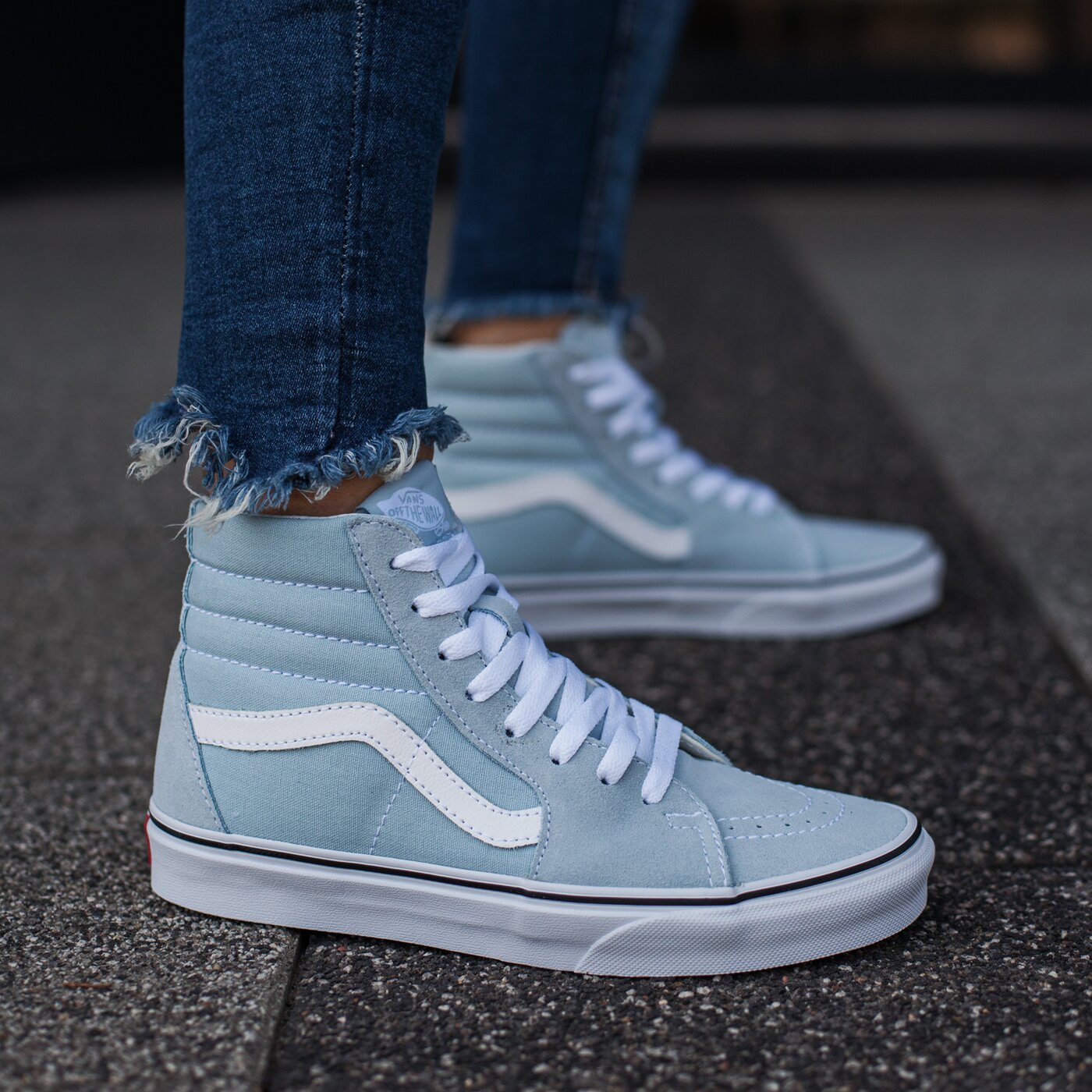 Дамски маратонки VANS UA SK8-HI  va38geq6k цвят син