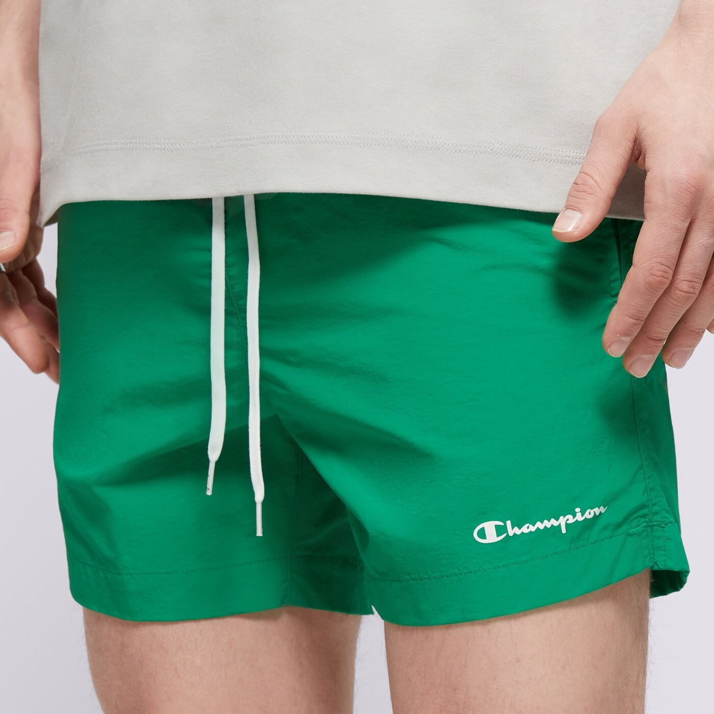 Мъжки къси панталони CHAMPION ШОРТИ BEACHSHORT 216069gs017 цвят зелен