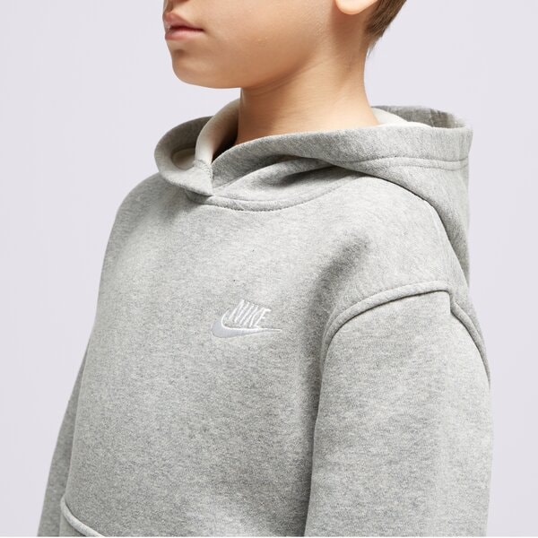 Детски суичър NIKE СУИТЧЪР С КАЧУЛКА K NSW CLUB BOY fd3000-063 цвят сив