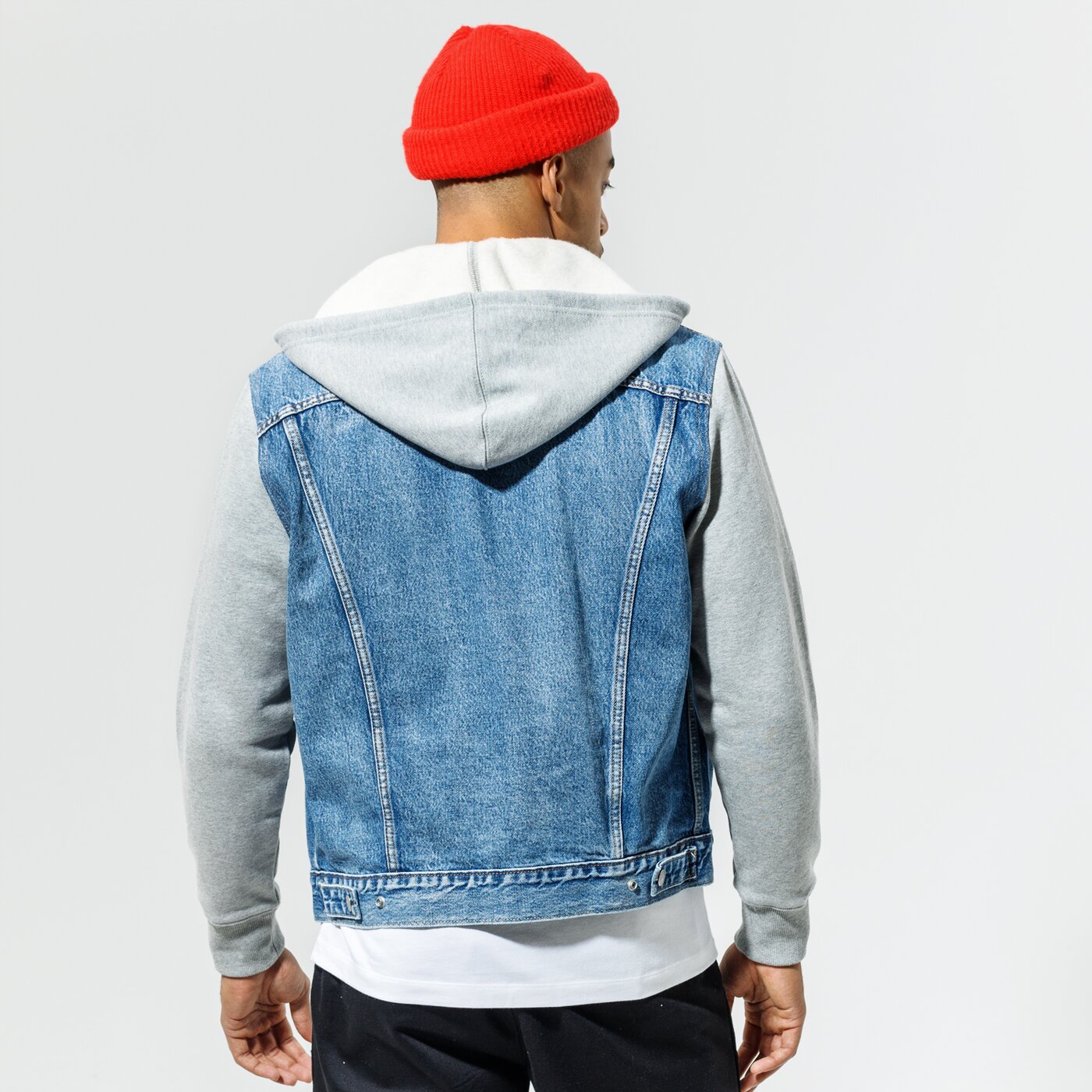 Мъжко преходно яке LEVI'S ЯКЕ HYBRID HOODIE V TRUCKER a06320000 цвят син