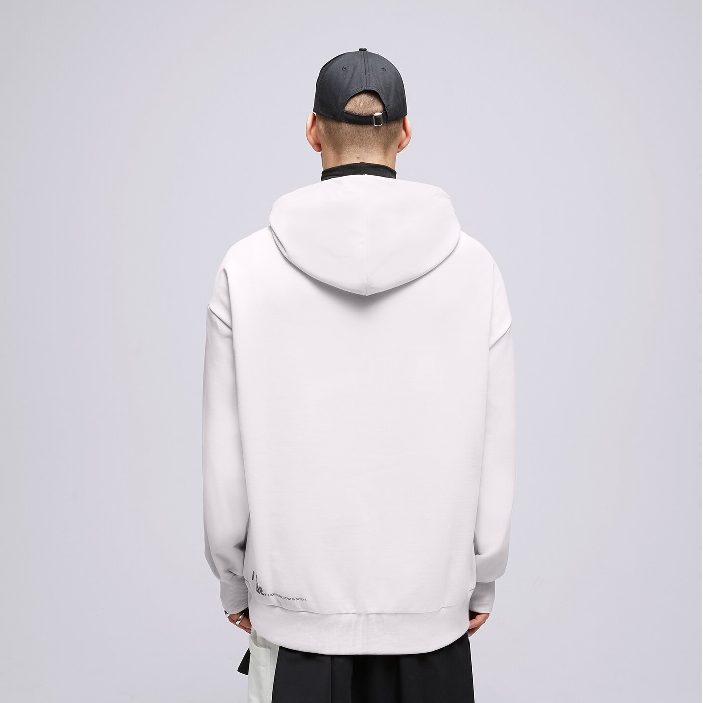 Мъжки суичър S.NOW JOB SIZEER HOODIE “I DECIDE” OFF WHITE si123blu50001 цвят бежов