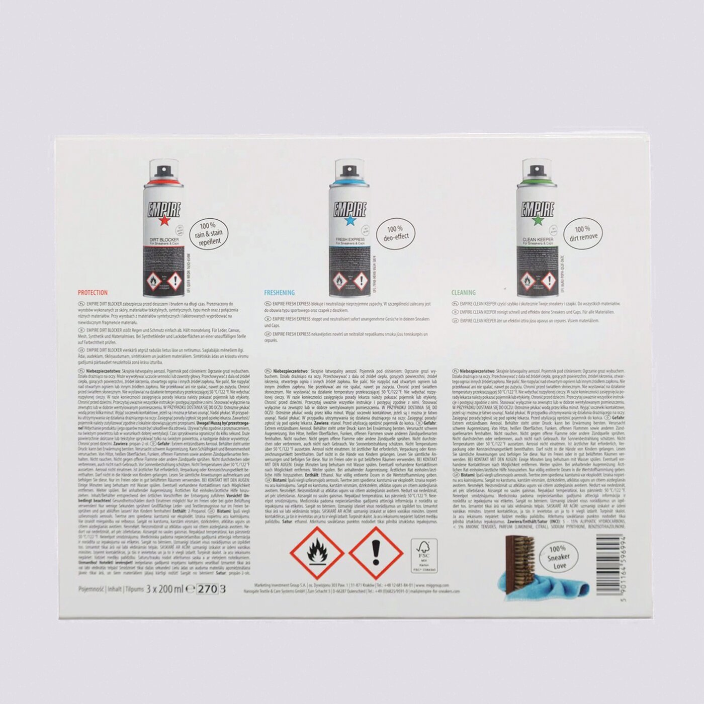  EMPIRE КОМПЛЕКТ ЗА ПОЧИСТВАНЕ TOOLBOX 31000261 цвят многоцветен