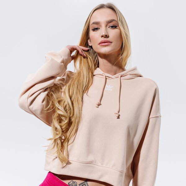 Дамски суичър ADIDAS СУИТЧЪР С КАЧУЛКА HOODIE h45582 цвят розов