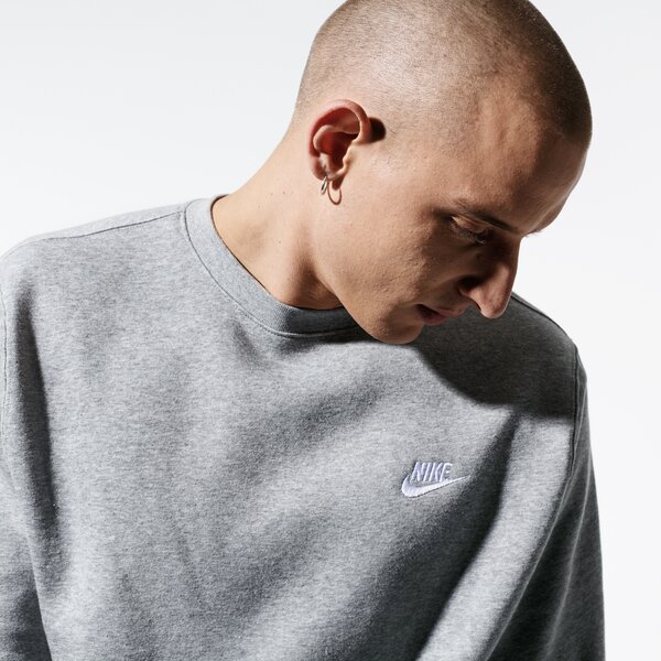 Мъжки суичър NIKE СУИТЧЪР SPORTSWEAR CLUB FLEECE bv2662-063 цвят сив