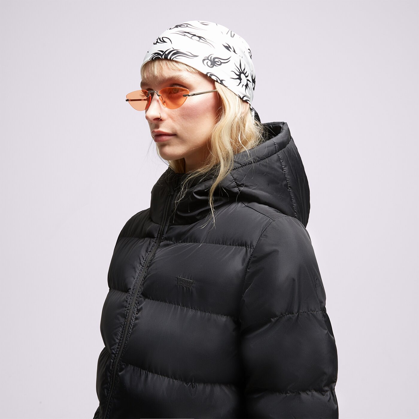 Дамско зимно яке LEVI'S ПАЛТО HOODED MIDI a6369-0000 цвят черен