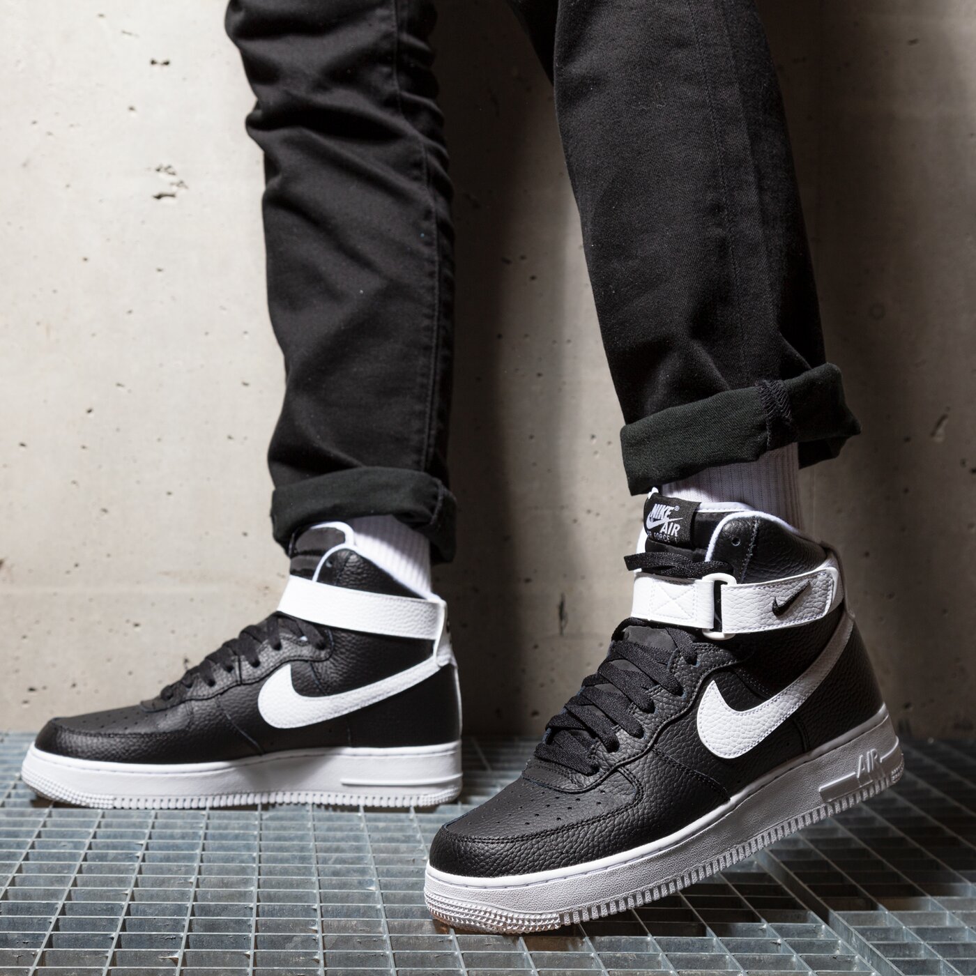 Мъжки маратонки NIKE AIR FORCE 1 '07 HIGH ct2303-002 цвят черен