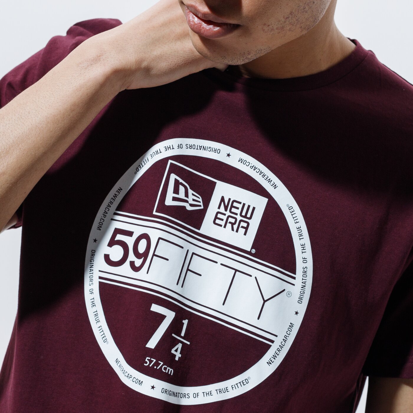 Мъжка тениска NEW ERA ТЕНИСКА VISOR STICKER TEE MRN TEE PROGRAM 12506365 цвят бордо