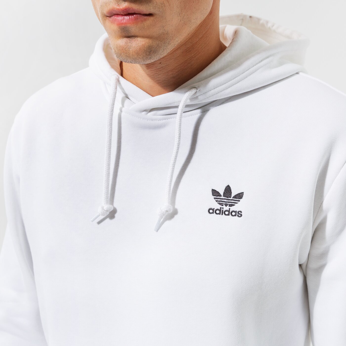 Мъжки суичър ADIDAS TREFOIL ESSENTIAL HOODIE  h34649 цвят бял
