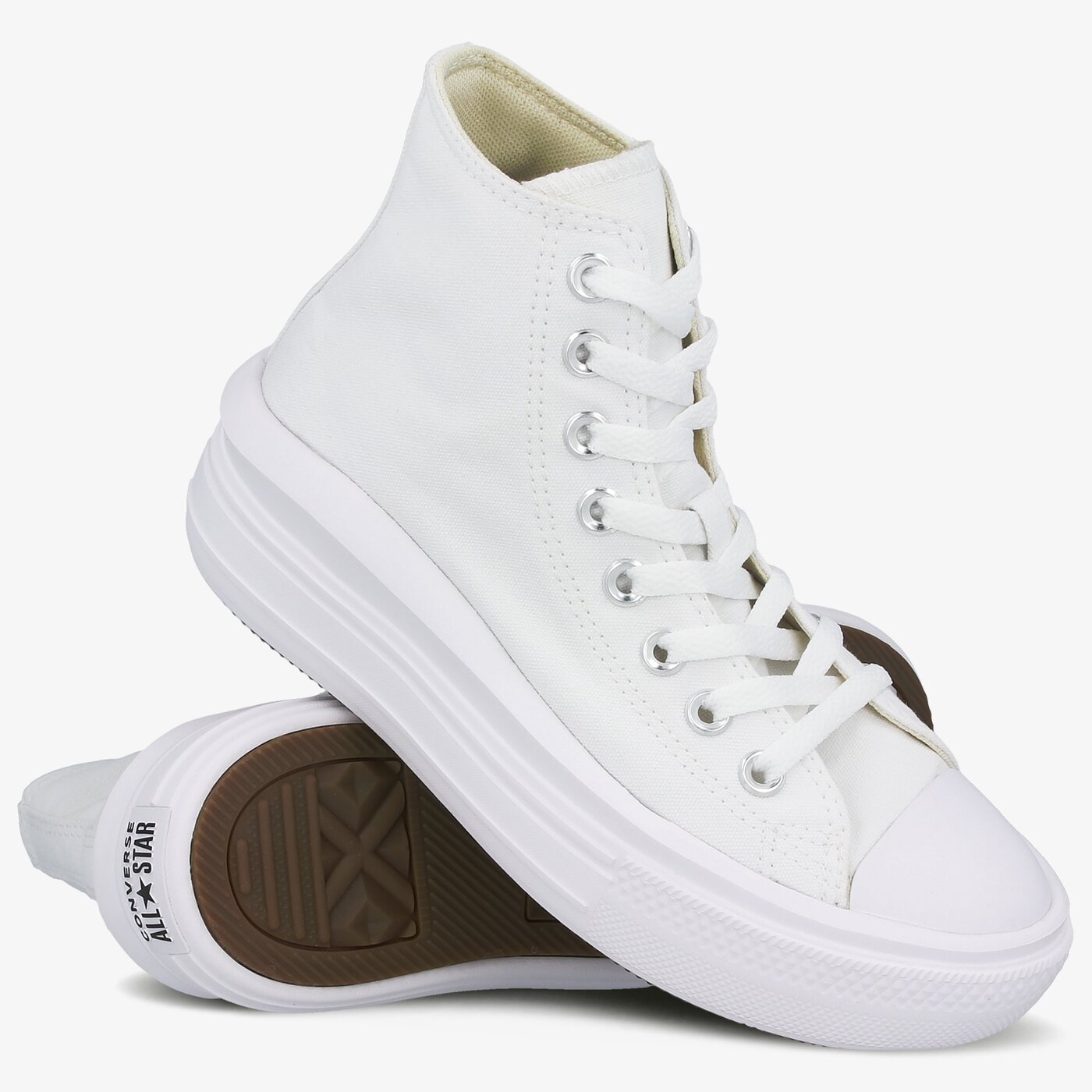 Дамски маратонки CONVERSE CHUCK TAYLOR ALL STAR MOVE HIGH  568498c цвят бял