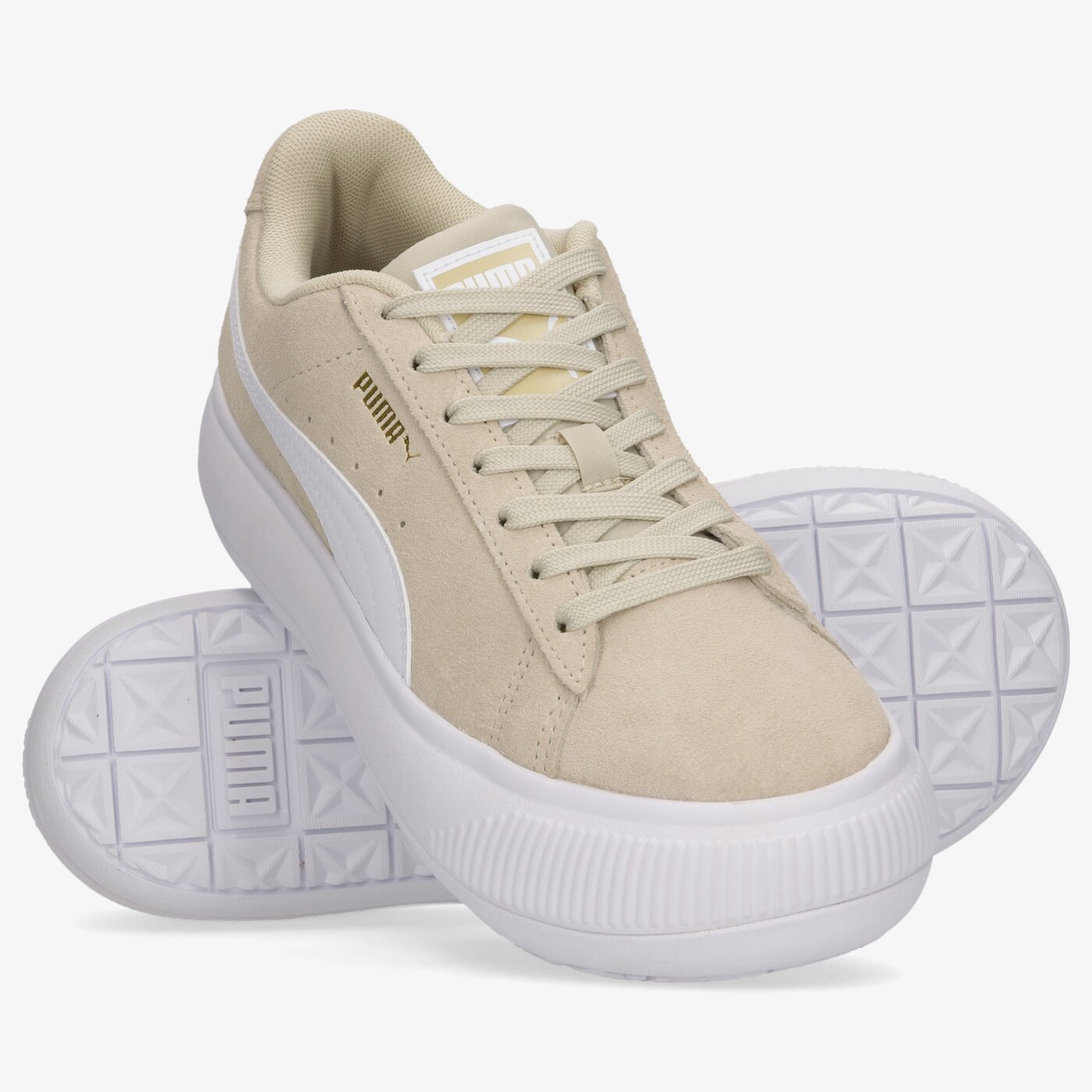 Дамски маратонки PUMA SUEDE MAYU 38068616 цвят бежов