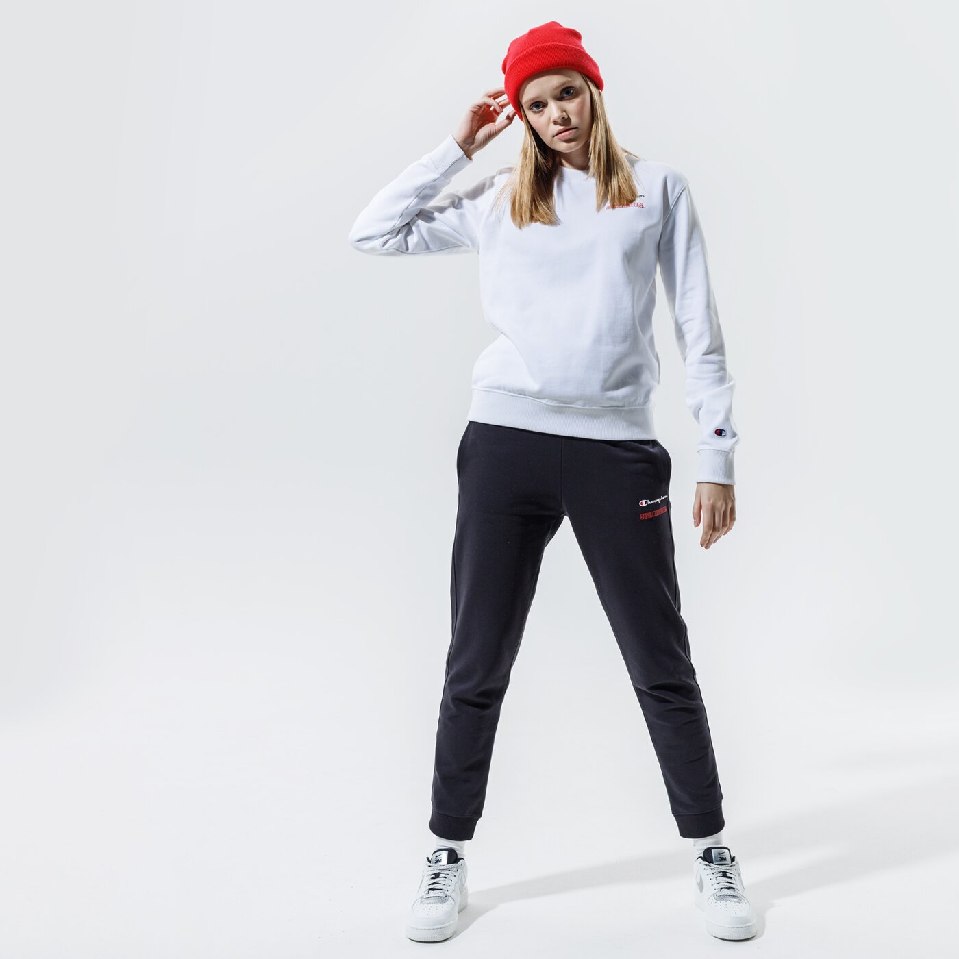 Дамски суичър CHAMPION СУИТЧЪР CREWNECK SWEATSHIRT 114712ww001 цвят бял