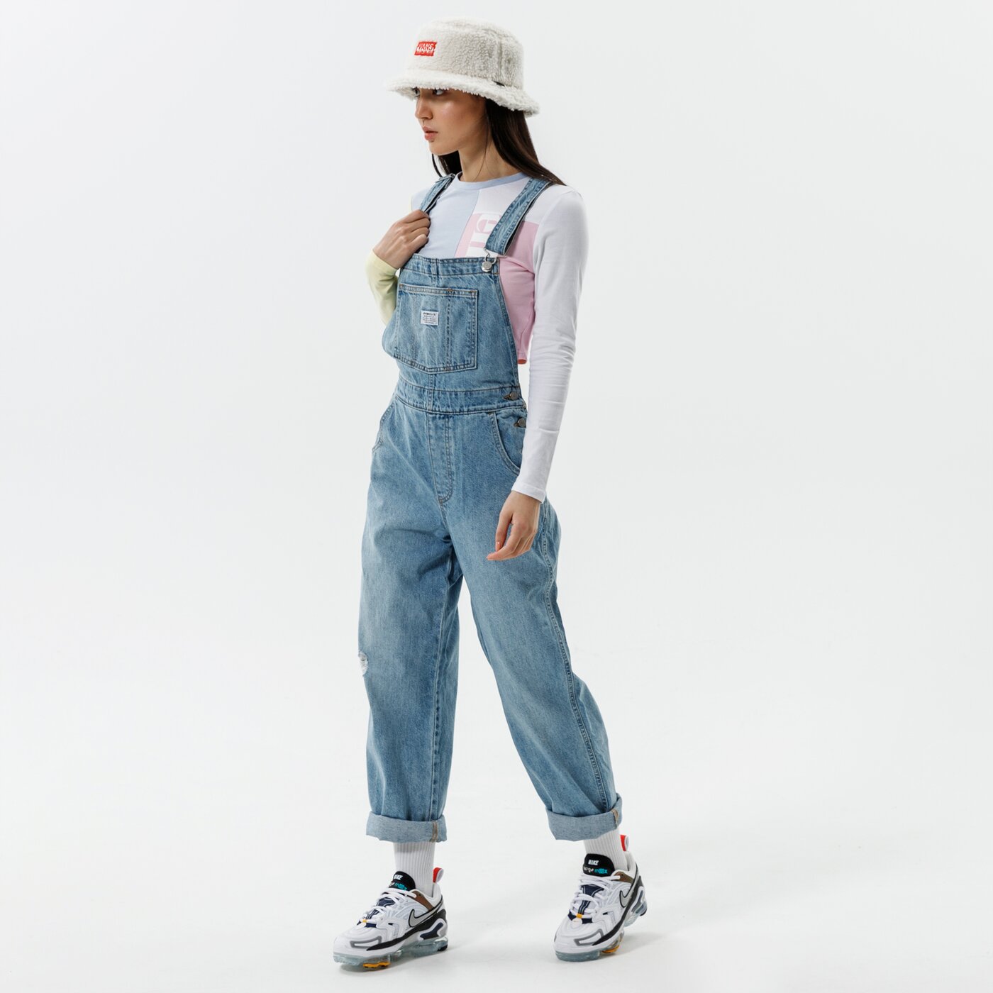 Дамски панталони LEVI'S ПАНТАЛОНИ VINTAGE OVERALL 85315-0012 цвят син