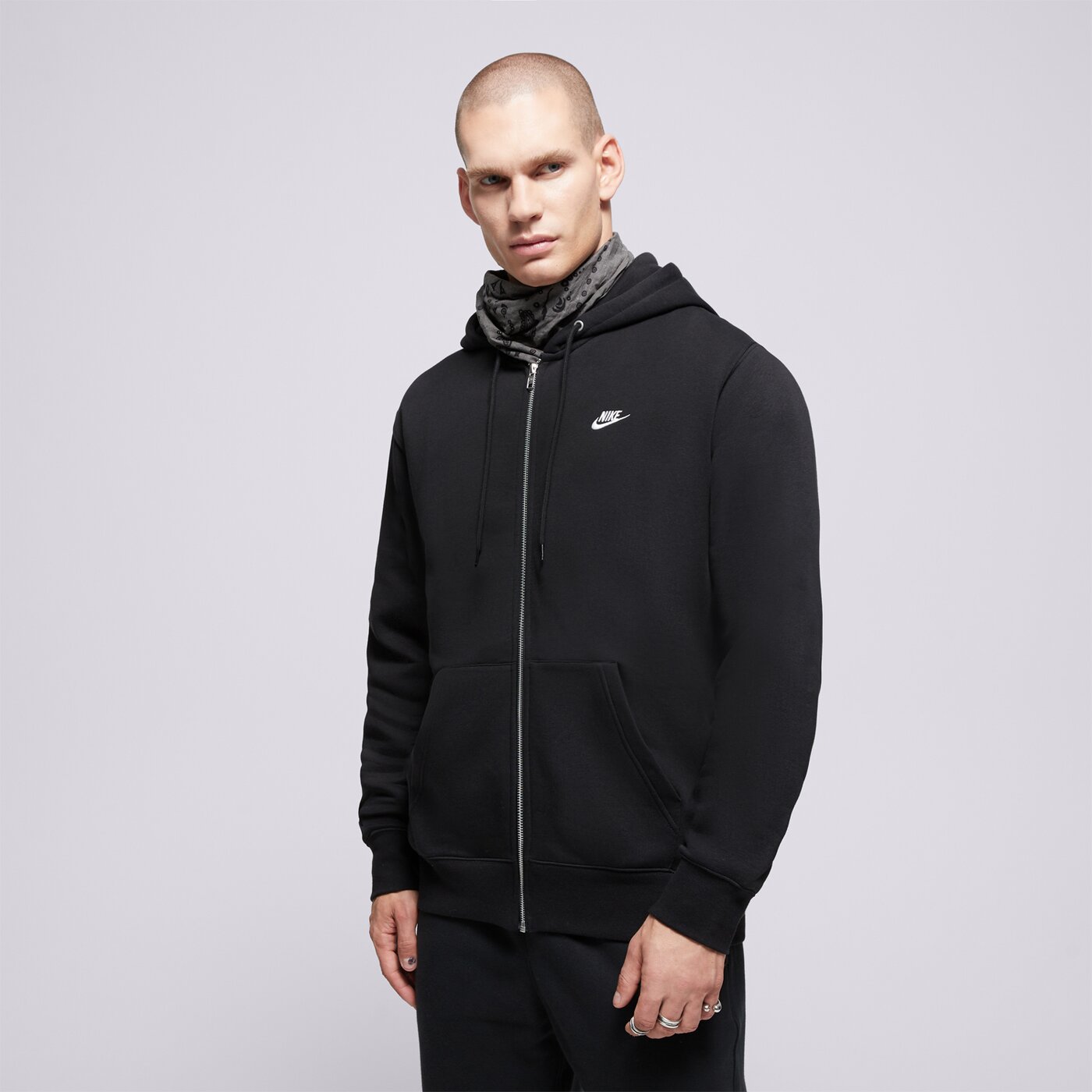 Мъжки суичър NIKE СУИТЧЪР СЪС ЗАКОПЧАВАНЕ   M NK CLUB BB FZ HOODIE fn3861-010 цвят черен