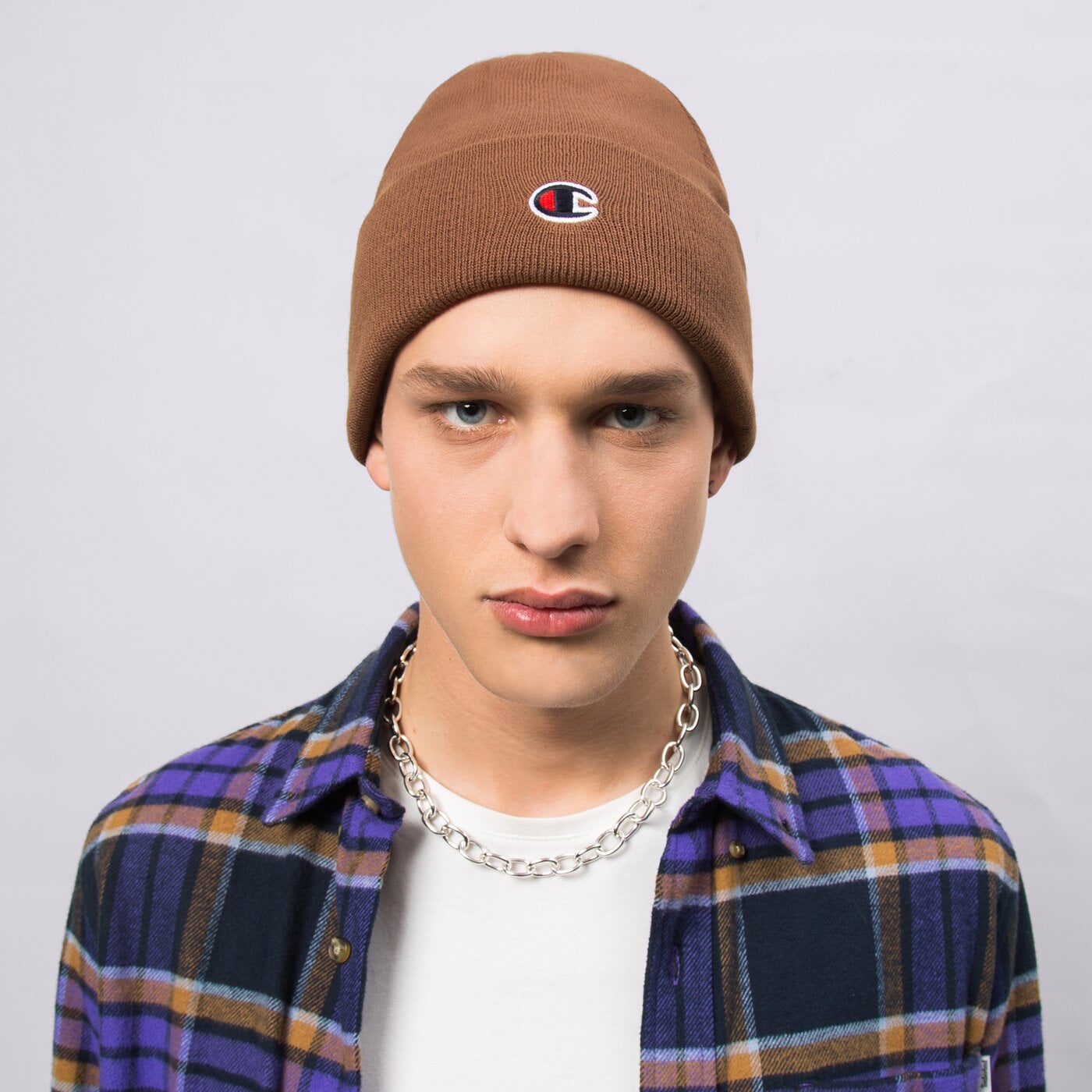 Дамска зимна шапка CHAMPION ШАПКА BEANIE CAP 805679ms557 цвят кафяв