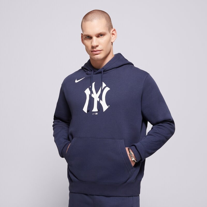 NIKE СУИТЧЪР С КАЧУЛКА MLB LOGO CLUB FLEECE HOOD NEW YORK YA