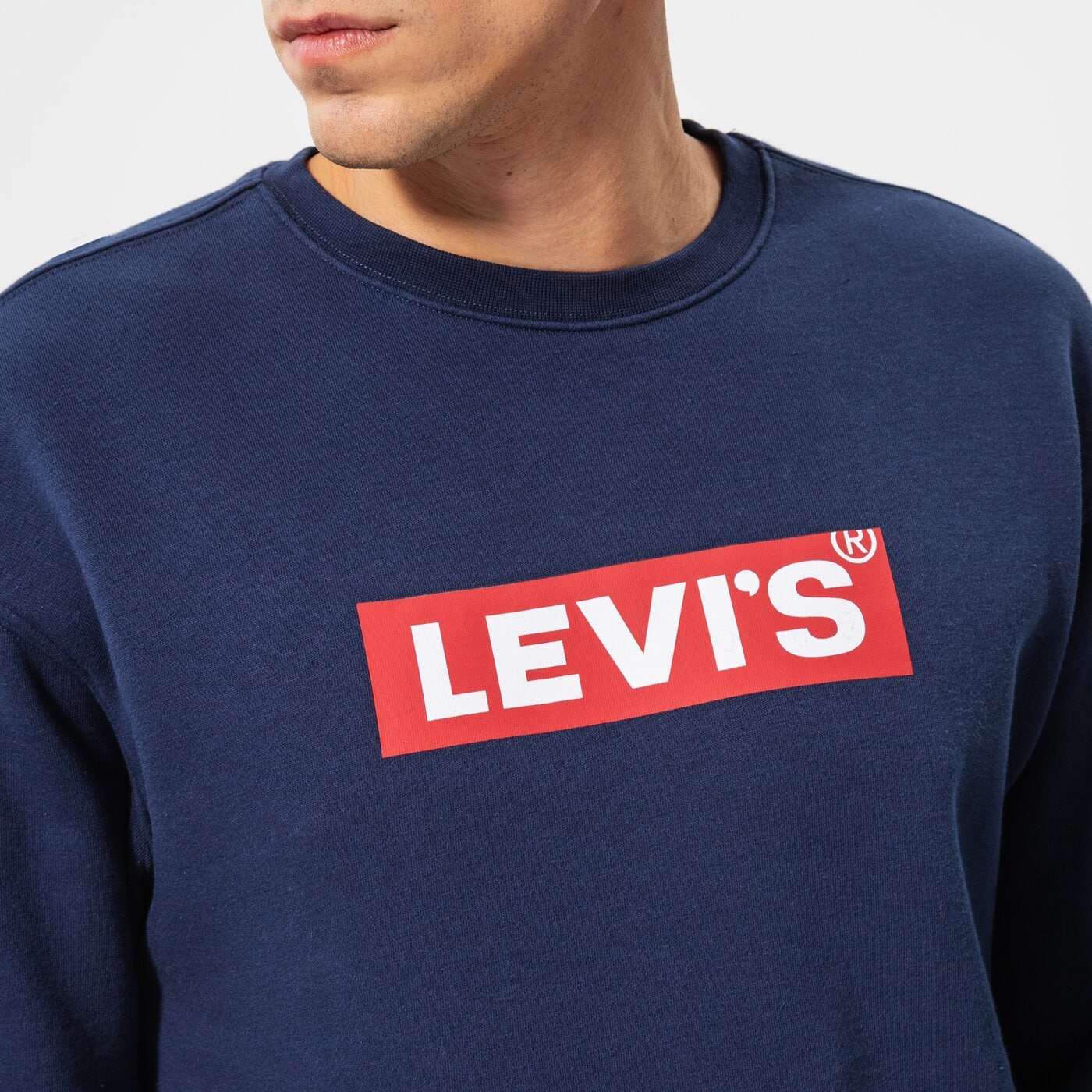 Мъжки суичър LEVI'S СУИТЧЪР T3 RELAXED GRAPHIC CREW 39134-0031 цвят тъмносин