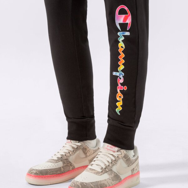 Дамски панталони CHAMPION ПАНТАЛОНИ RIB CUFF PANTS 114987kk001 цвят черен