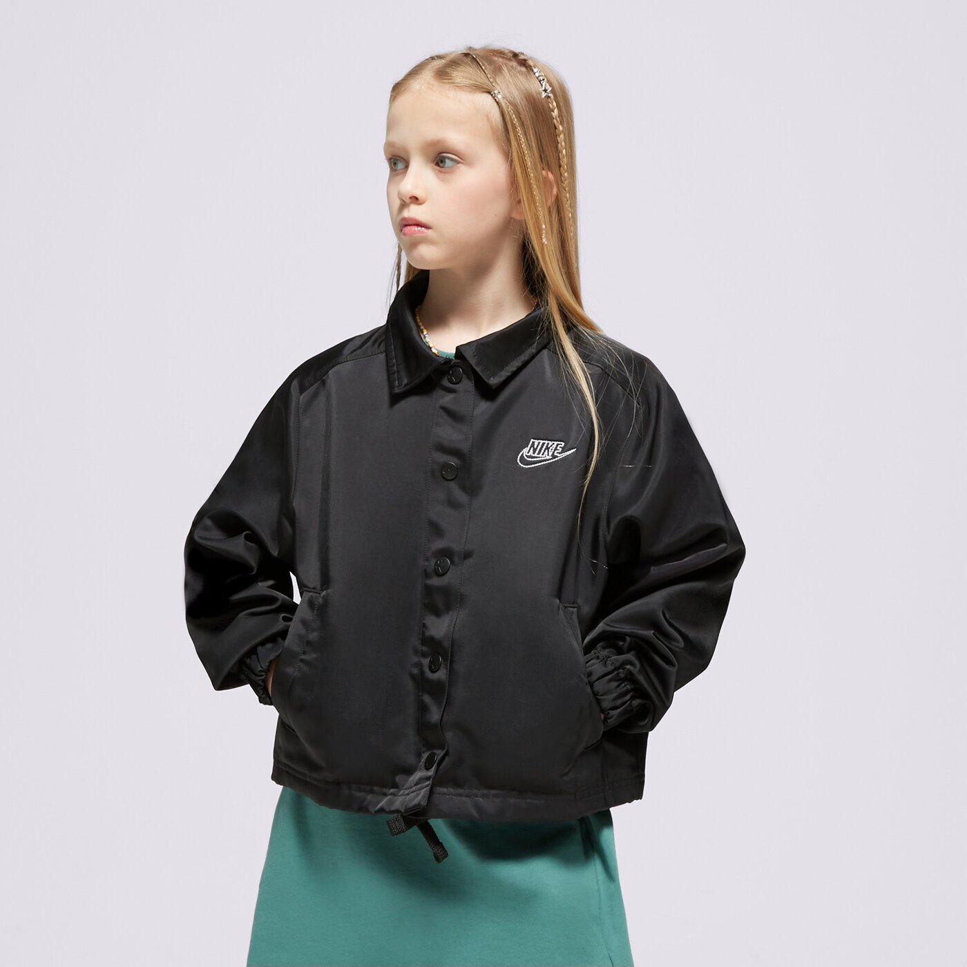 Nike ЯКЕ G Nsw Jkt Nvlty Capsule Girl Fn8637 010 Детски Цвят черен